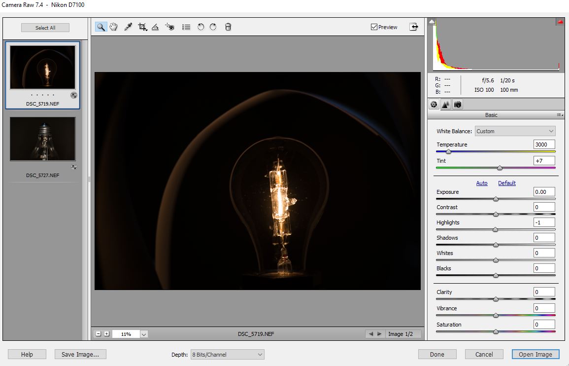 photographing light bulb edit 1